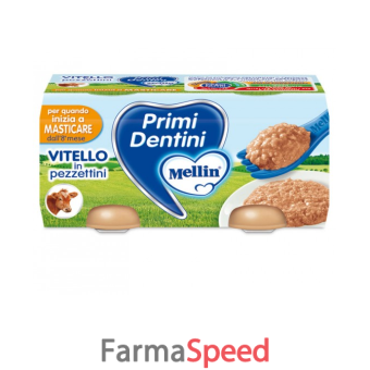 primi dentini vitello a pezzettini mellin 2 x 80 g