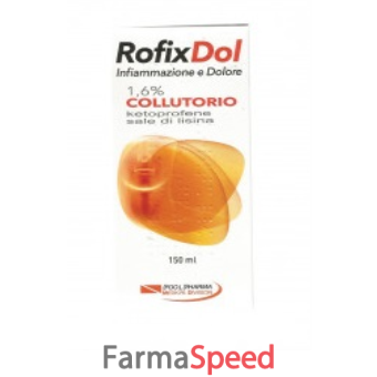 rofixdol infiammaz dol - 1,6% collutorio, flacone da 150ml