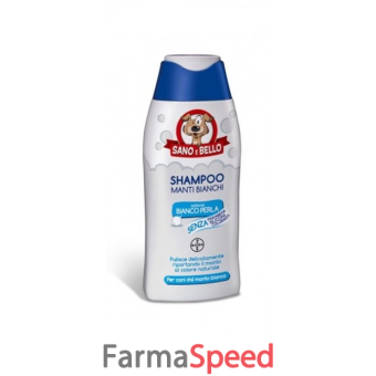 sano e bello shampoo manti bianchi lunghi 250 ml