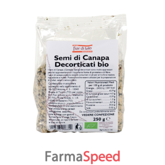 semi canapa decorticata bio 250 g