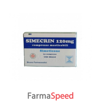 simecrin - 120 mg compresse masticabili 24 compresse 
