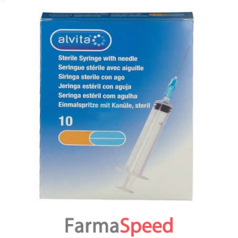 siringa alvita 2,5 ml gauge 23 10 pezzi