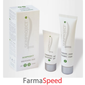 skinproject duo schiarente kit 2 tubi crema 40 ml + siero 20 ml