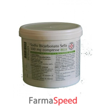 sodio bicarbonato sella 500 mg - 1000 compresse 