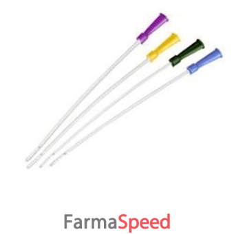 sonda rettale monouso in nelaton ch22 colore viola. lunghezza 40cm