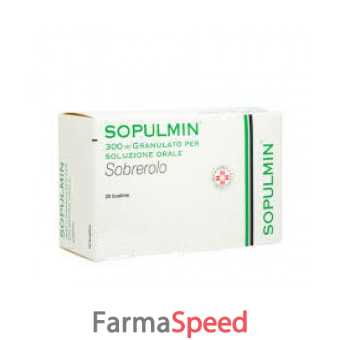 sopulmin - 300 mg granulato per soluzione orale 20 bustine 
