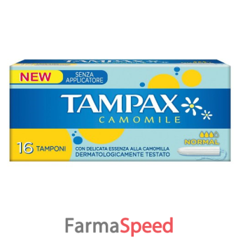 tampax camomile senza applicatore normal scatola 16 pezzi