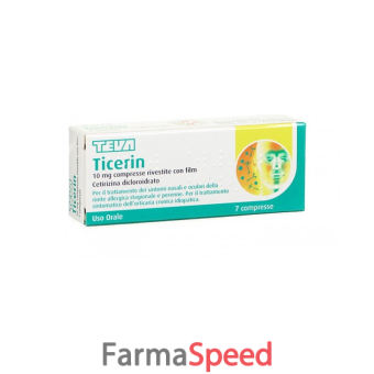 ticerin - 10mg compresse rivestite con film, 7 compresse in blister pvc/pvdc/al