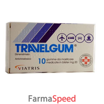 travelgum - 20 mg gomme da masticare medicate 10 gomme 