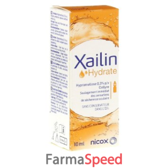xailin hydrate gocce oculari ipromellosa 0,3% flacone multidose 10 ml