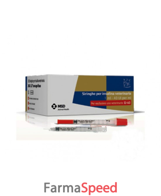 SIRINGHE INSULINA VETERINARIA MSD-AH 30 SIRINGHE 40UI/ML| Farmaspeed.it